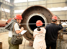 澳大利亞客戶驗收球磨機設備