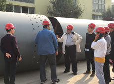 印度客戶考察回轉窯設備